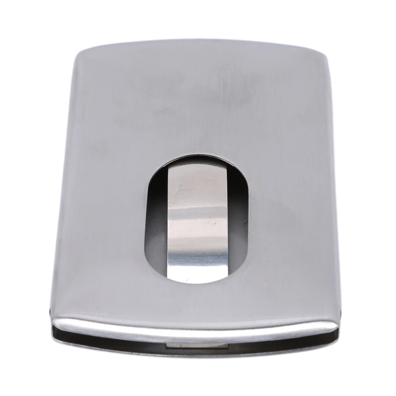 Stainless Steel Mens Card Case Clips For Men Silver Men ID Cards Wallet Business Card Holder ...