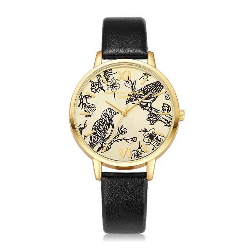 

Irisshine #012 Lady girl watches Clock brand Luxury LVPAI Watches Women Quartz Wristwatch Ladies Dress Watches mandarin duck