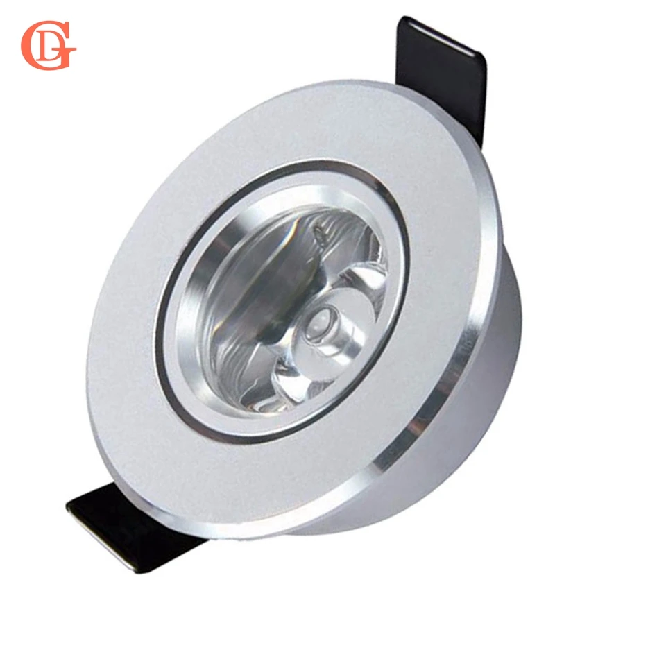 

GD 4pcs 1W 3W LED Recessed Spot 110V 220V Dimmable LED Ceiling Fixture Dimmable LED Spot Downlight Interior Home Living Room