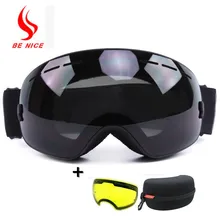 BINICE New ski snowboard Men &Women Adult anti-fog Duable lens Ski Goggles ski glasses Mask Outdoor Snowboard lens Goggles