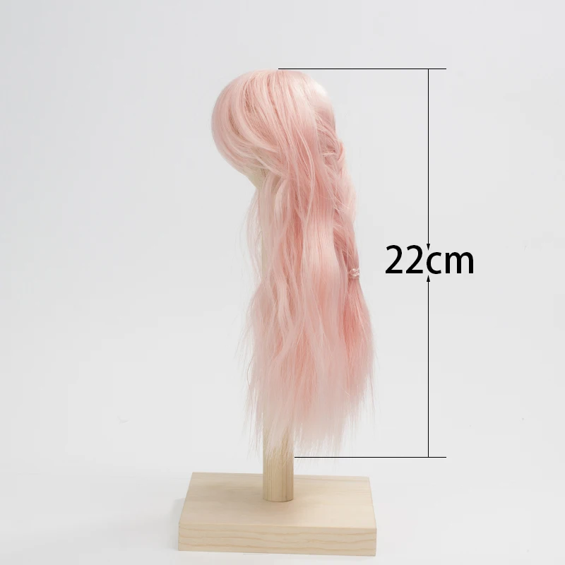 8-9 дюймов BJD кукольные волосы парики длинные кудрявые высокотемпературные синтетические парики для кукол 1/3 1/4 BJD