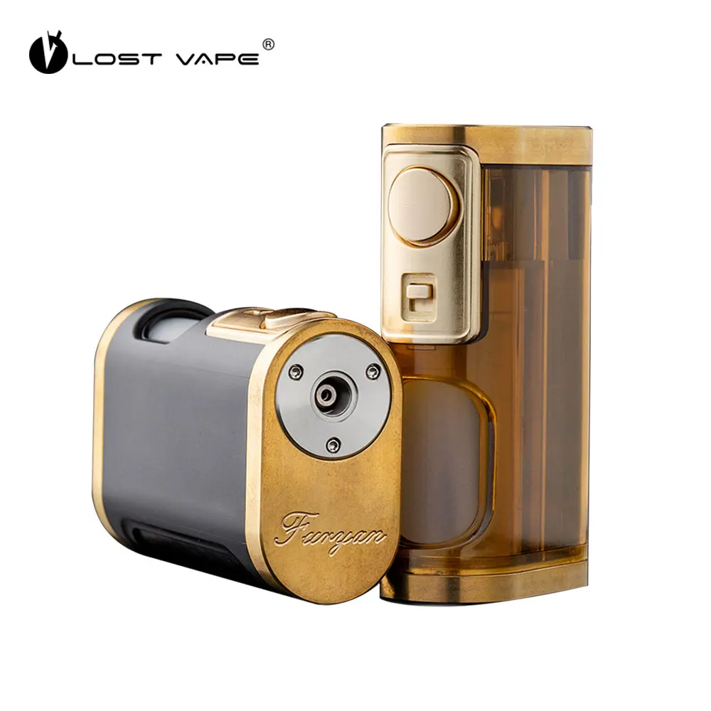 

Original Electronic Cigarette Lost Vape Furyan Mech Squonker Box Mod 9ML Powered By Single 18650 20700 21700 Battery Vape Mod