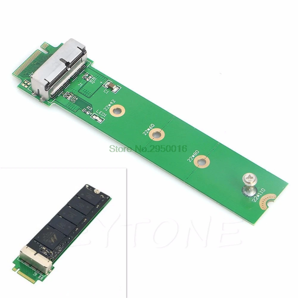 1 шт. NGFF M.2 X4 адаптер карты до 2013 для Apple MacBook Air A1465 A1466 SSD C26