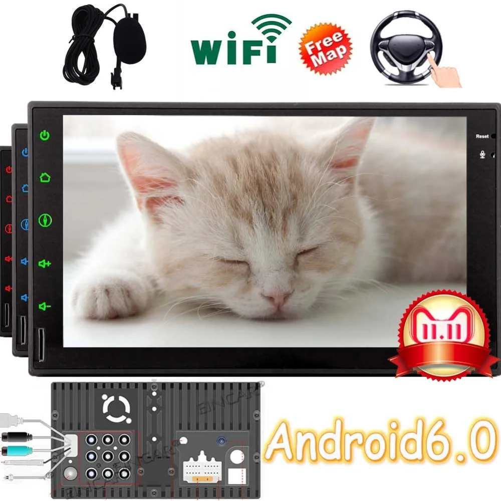 #*Cheap AM FM Radio Receiver Support Bluetooth 1080P Video Mirrorlink WiFi 7 Inch HD Digital Touch Screen Car Stereo TWO 2 Din Head Unit