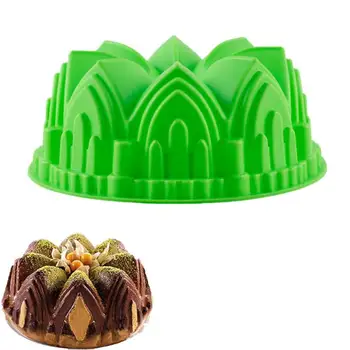 

Big Crown Silicone Cake Mold 3D Birthday Cake Decorating Tools Bread Fondant Mold Baking Pastry Tool Random Color