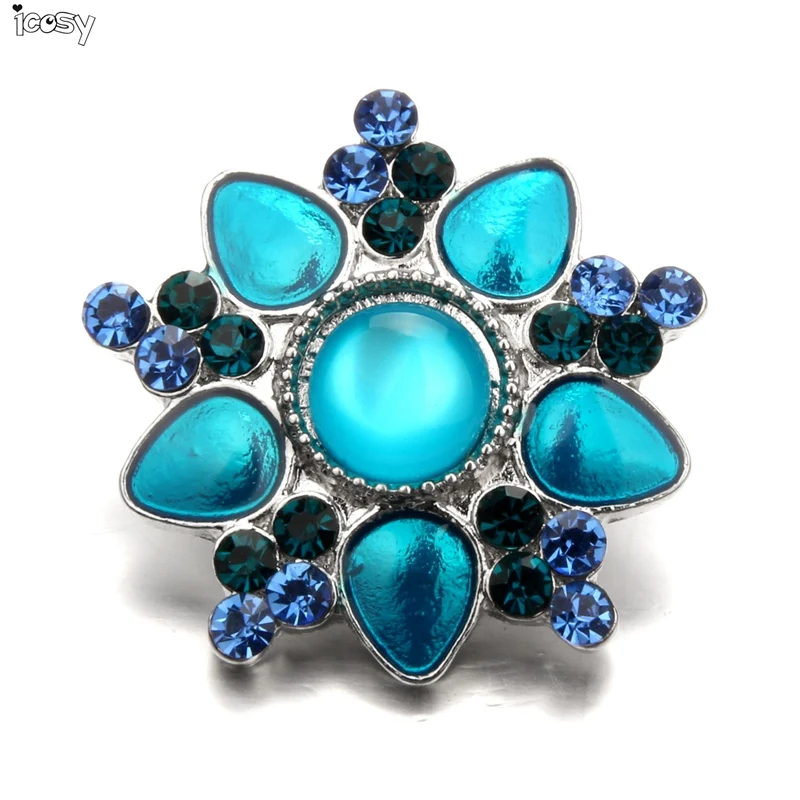 4pcs/Lot 20mm DIY Moonstone Wedding Diamond Buttons Metal Shanked