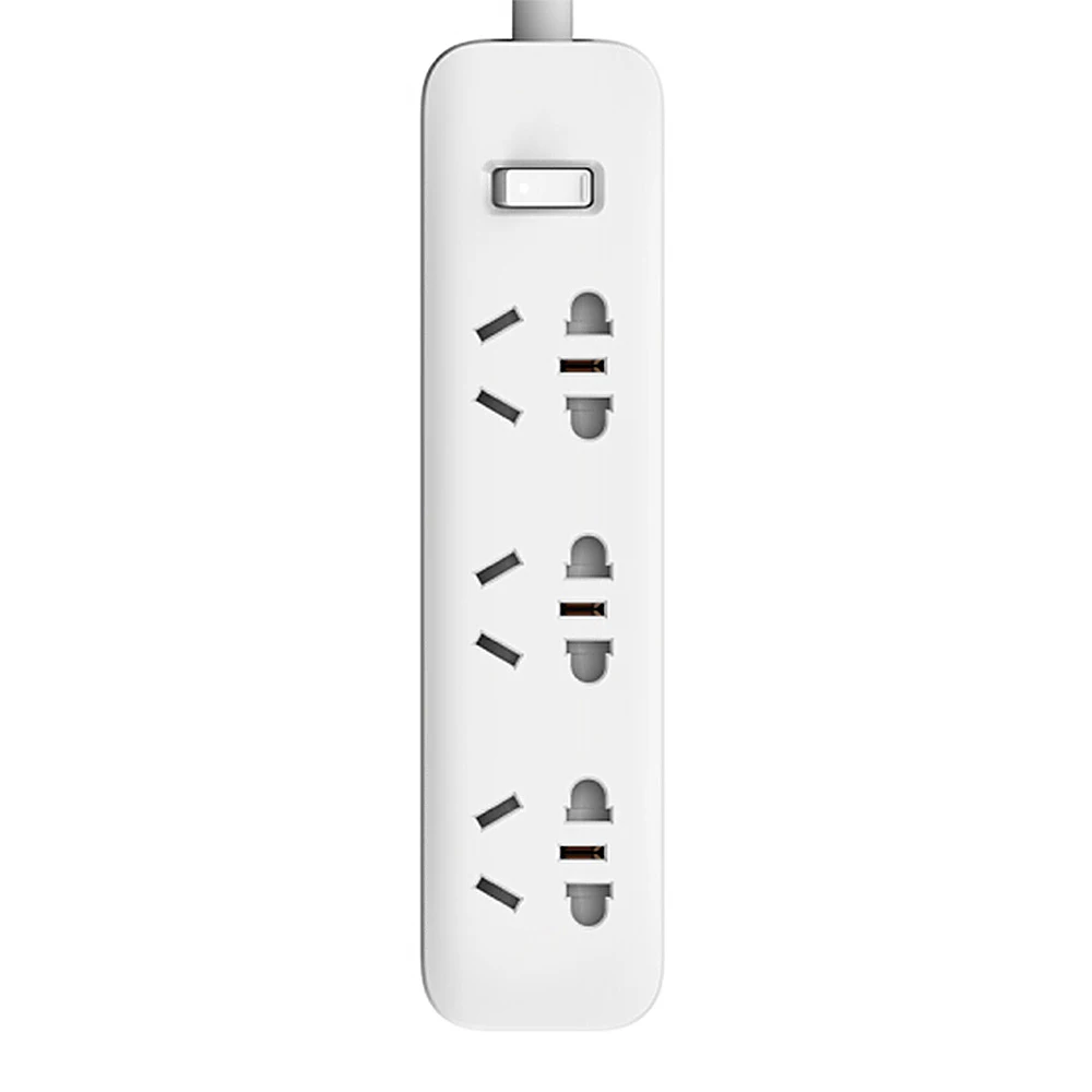 Xiaomi Mi 3 розетки Smart power Strip Plug Интеллектуальный Электрический Мультиадаптер 5 м
