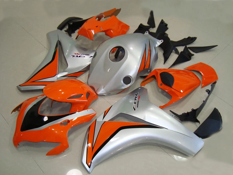 

Injection mold Fairing kit for HONDA CBR1000RR 08 09 10 11 CBR 1000RR 2008 2009 2011 ABS Orange silver Fairings set+7gifts HH18