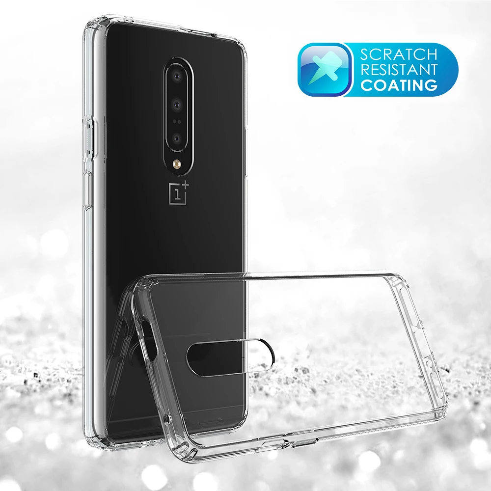 Рамка из мягкого ТПУ и прозрачная задняя крышка жесткого ПК для Oneplus 7 Pro 1