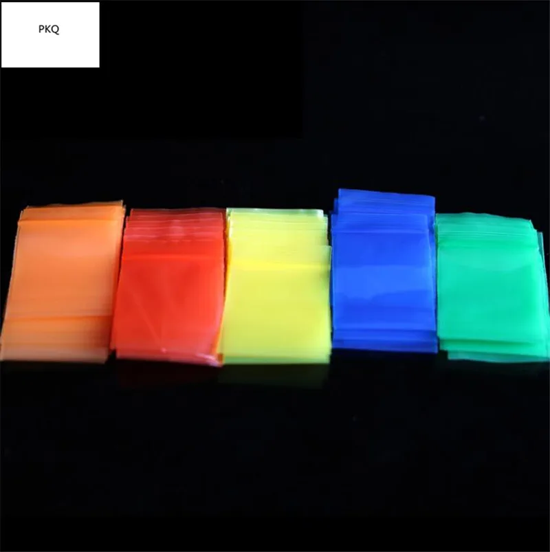 100 шт 4*6 см цветные маленькие размеры самозапечатывающаяся застежка-молния сумки ювелирные изделия мини-пакеты пластиковые упаковочные пакеты