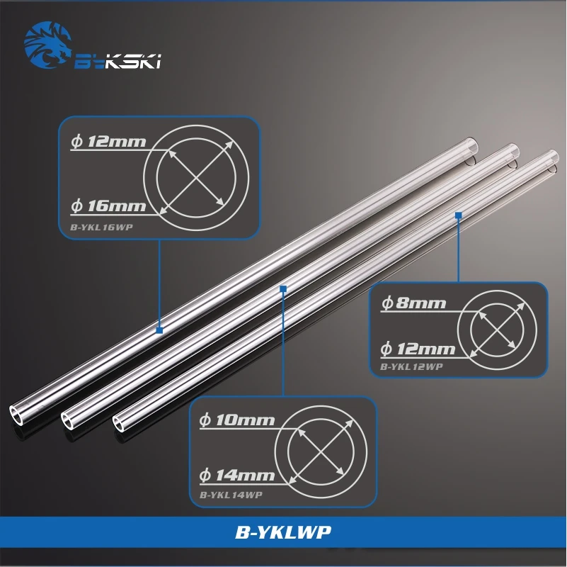 

Bykski B-YKLWP Acrylic PMMA Tube 12mm 14mm 16mm x 500mm