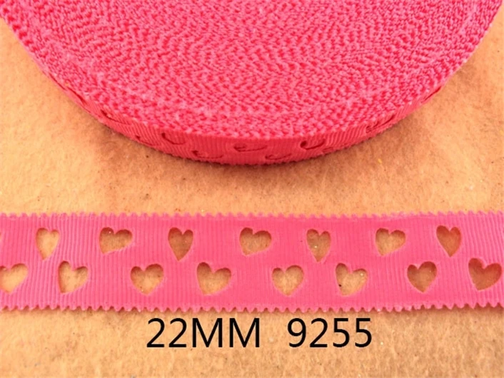 Лента с отверстием в форме сердца 10 ярдов 7/8 дюйма 22 мм|tooth ribbon|ribbon diygift wrap |
