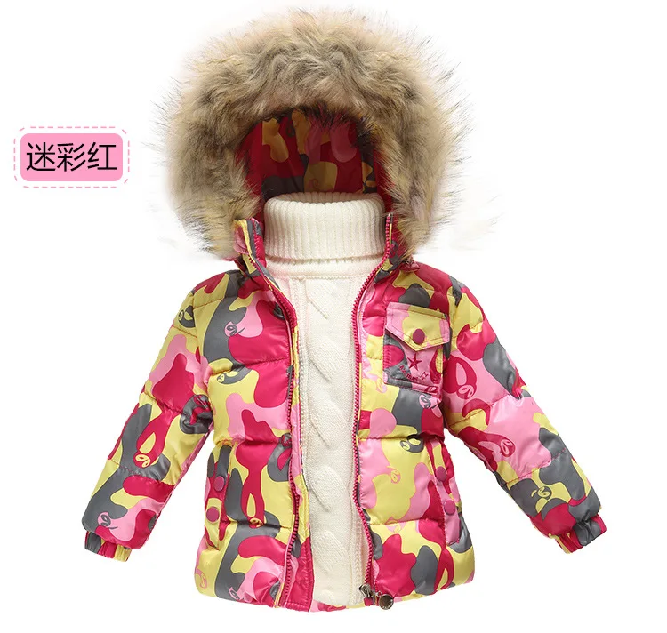 Зимний пуховик для девочек для ребенка мальчика куртка плотное Пальто детское пуховое пальто куртки и пиджаки На возраст 1-2-3-4-5 лет