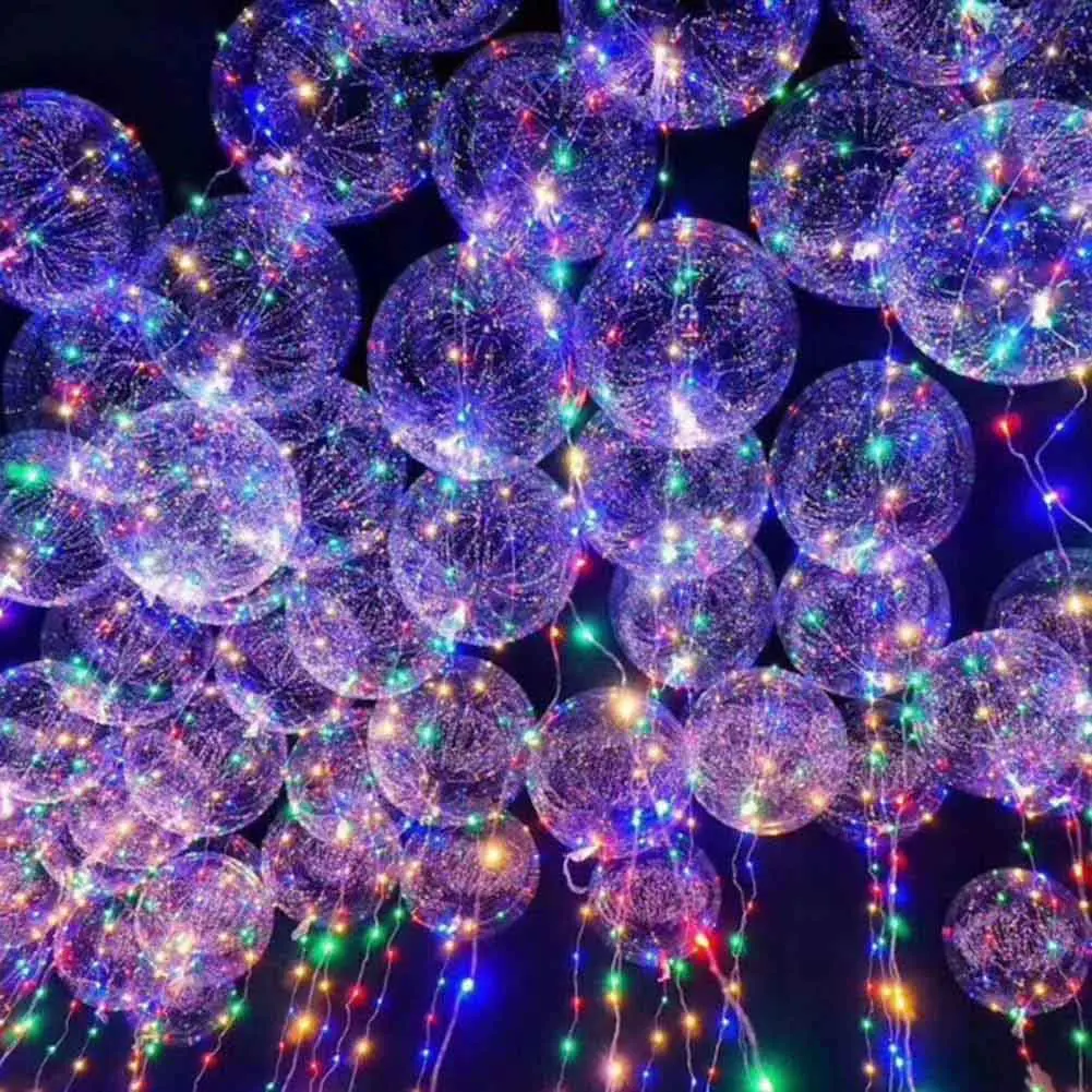 Светящиеся Светодиодные воздушные шары Красочные прозрачные круглые воздушные шары светится в темноте игрушки подарок