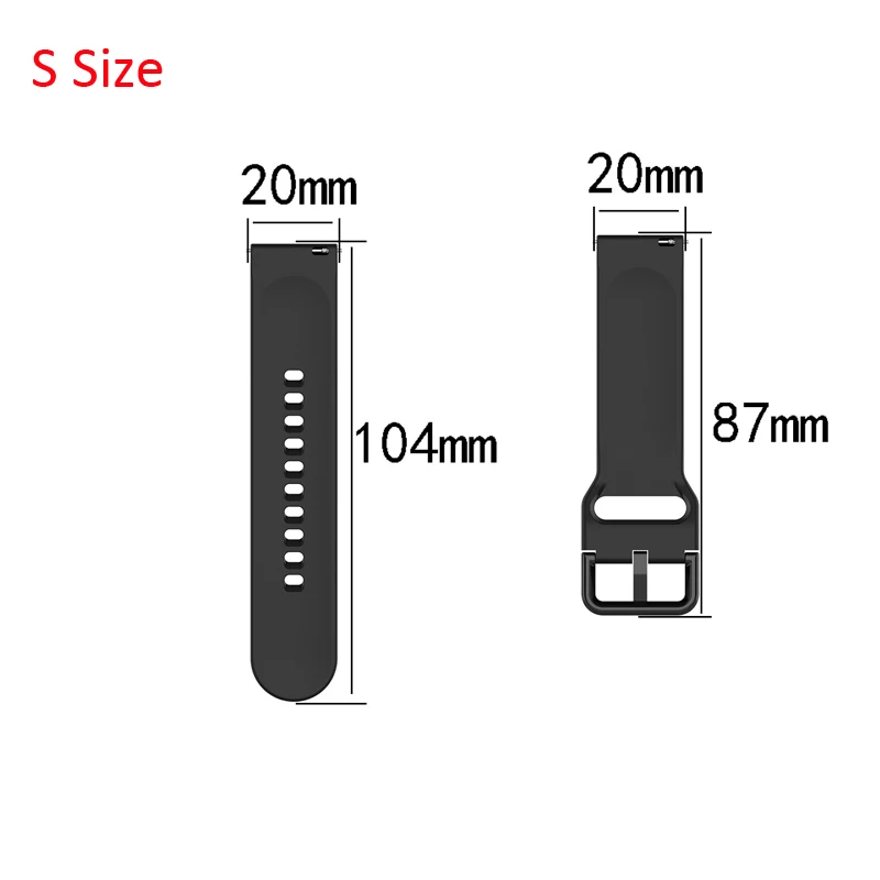 Original GIAUSA watch strap for Garmin Vivoactive 3 Forerunner 645 20mm silicone quick fit bracelet band for Ticwatch 2/E belt 