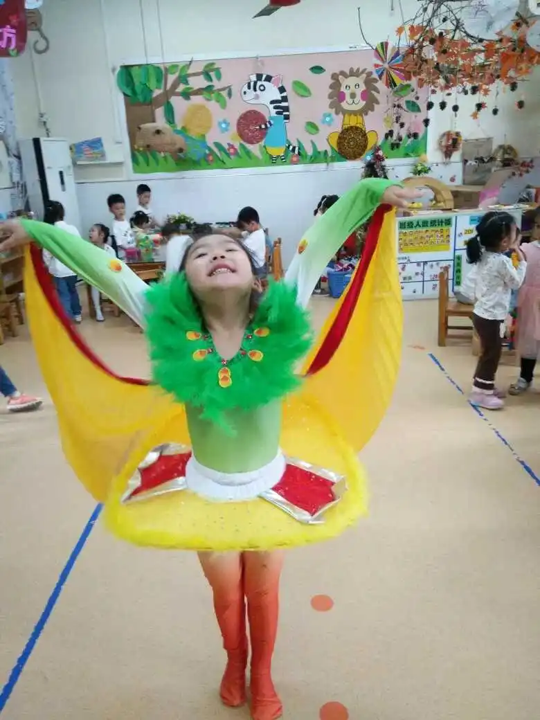 Happy Cuckoo little Lotus style happy cuckoo Одежда для танцев Детская одежда для выступлений с животными