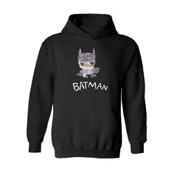 Мода Бэтмен 4xl толстовка с капюшоном верхняя одежда в xxs черные мужские Толстовки и кофты хип-хоп Street Wear Стиль Обувь для мальчиков