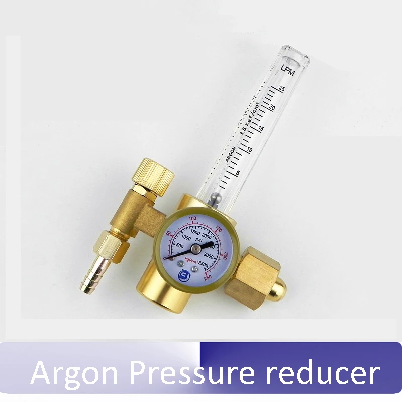 Полностью медный латунный аргоновый редуктор давления Манометр редукционный клапан