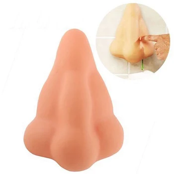 

Bathing Accessorie Funny Nose Silicone Shower Gel Sanitizer Soap Dispenser Bathroom Shower With Suction Hooks