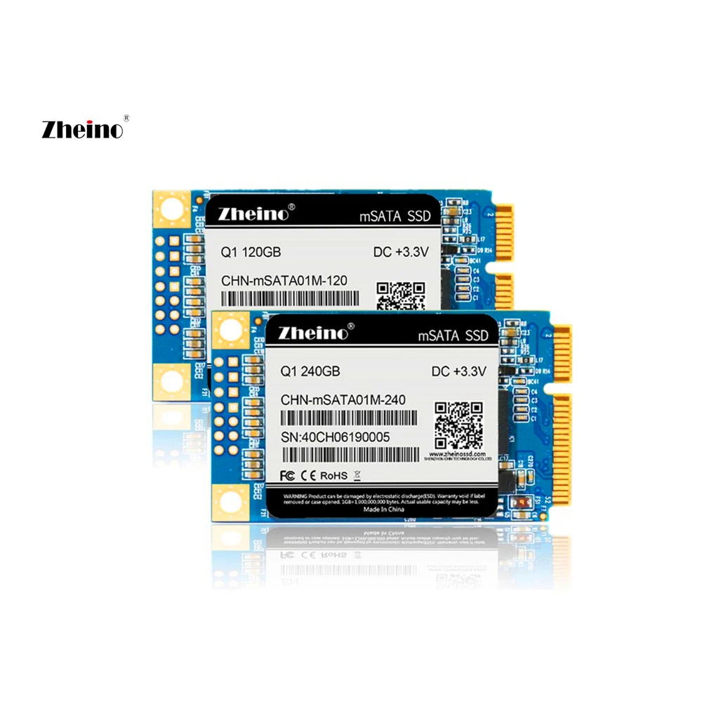 

Zheino Q1 mSATA 120/240GB SSD Hard Disk Dirve 2D MLC NAND Flash Memory Internal Solid State Disk Drive For PC LAPTOP Mini Tablet