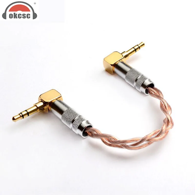 OKCSC Audio Cable Male To 3.5mm Plug Plated 12-core 24K Gold Earphone Accessary Suit for Smartphone Amplifier Mp3 MP4 | Электроника