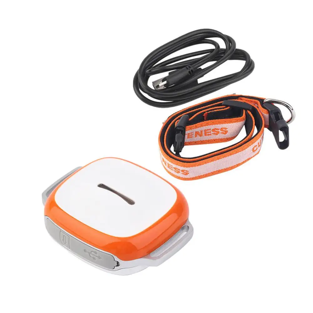Интеллектуальный беспроводной gps-искатель для питомцев, водонепроницаемый, для питомцев, собак, кошек, точный ошейник, защита от потери, трекер, устройство локатора - Цвет: orange