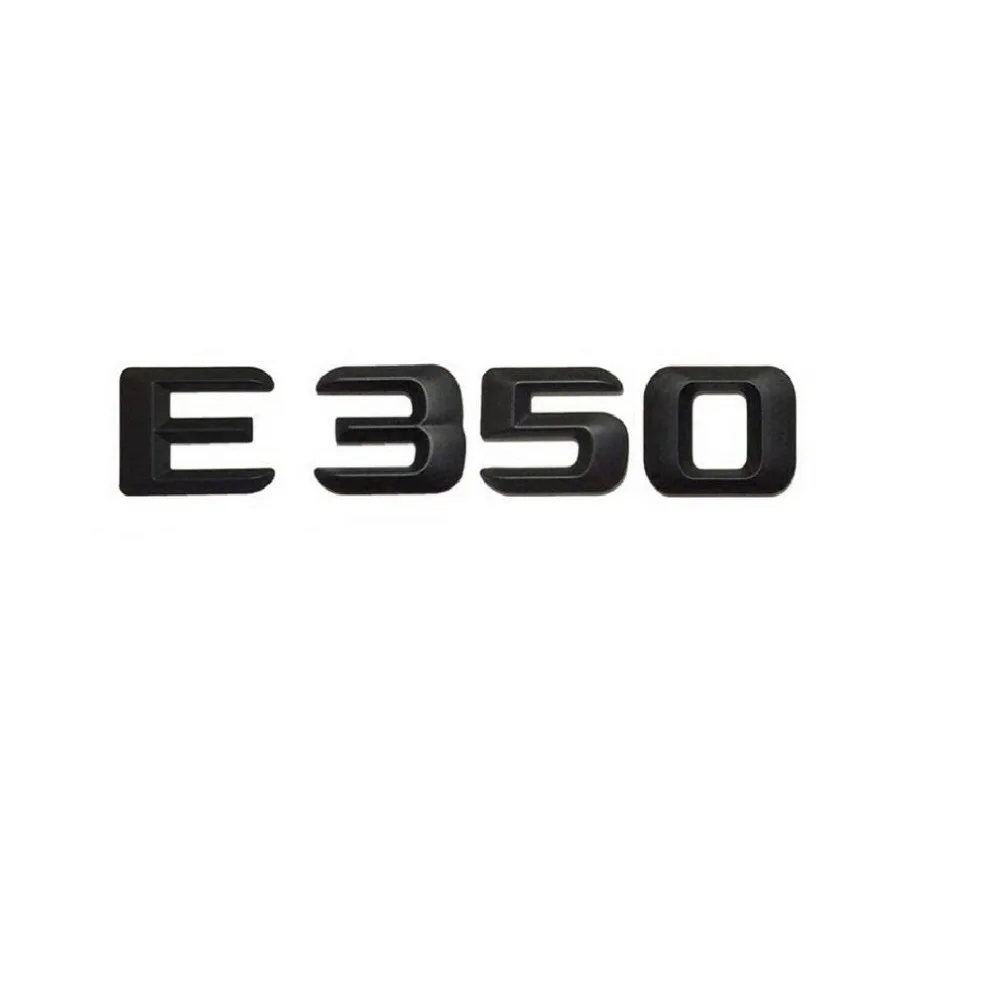 ABS Матовый Черный "E 350" багажник автомобиля сзади букв слова эмблемы письмо наклейка Стикеры для Mercedes Benz E Class E350