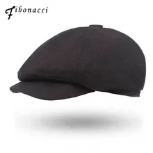 Фибоначчи, высокое качество, Ретро стиль, для среднего возраста и старше, мужская шапка, Берет шерстяной смешанный таксистка, плоская кепка, шапки для мужчин, газетная Кепка s