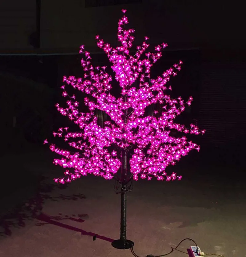 1,8 м 1152 светодиодный Блестящий светодиодный Вишневый цветок Гирлянда для рождественской ёлки водонепроницаемый декоративный ландшафт лампа для свадьбы рождественских