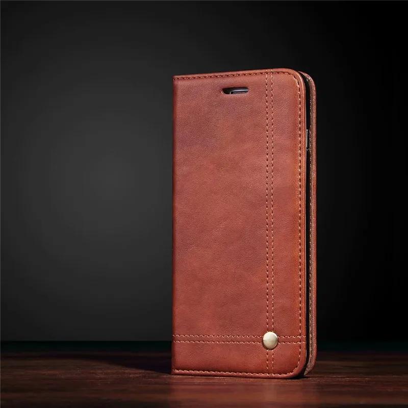 

Luxury High Quality Vintage Leather Flip Cover Wallet Case For Oneplus 6 6T Cases With Card Pocket