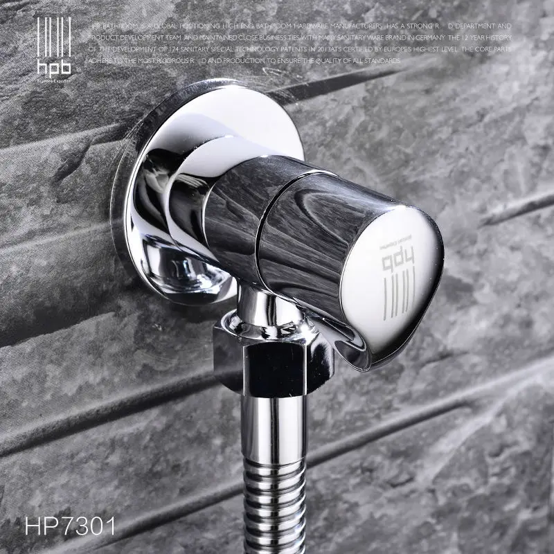 HPB Brass Triangular Valve for Hot and Cold Faucet Water Mixer Tap