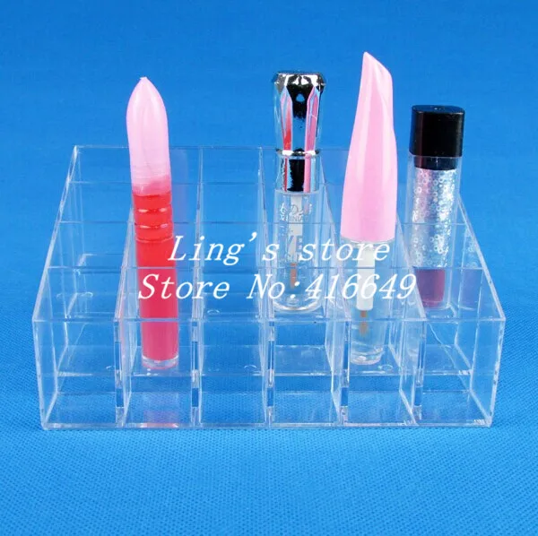 Free Shipping 24 cases Clear Lipstick Display Stand Lipstick Stand
