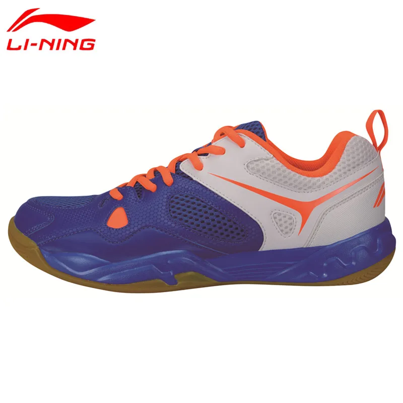 Li-Ning Новейшая Обувь для бадминтона для мужчин, тренировочная дышащая подкладка, спортивные кроссовки, противоскользящая спортивная обувь LN AYTM025 L702OLB