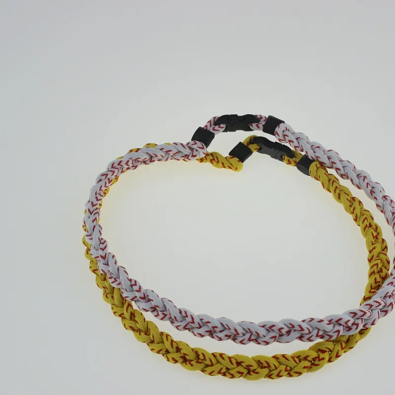 

baseball new Rope Twisted Titanium Sport Necklace (Red Blue & White) Great for any Baseball/Softball/Soccer/Lacrosse