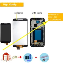 5.2" ORIGINAL Display for LG Google Nexus 5X LCD Touch Screen with Frame for LG Nexus 5X LCD Display Replacement H790 H791 LCD