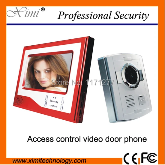 Red Color Nice Design Tft Lcd Night Version Video Door Phone Video Door Bell Red Color Nice Design Tft Lcd Night Version Video Door Phone Video Door Bell