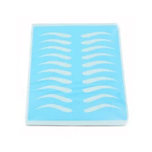 10 шт. синие резиновые накладки на брови Skin15cm x 20 cm постоянный макияж кожа для обучения татуировкам для начинающих