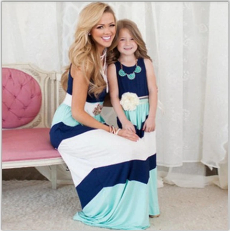 2018 Mutter Tochter Kleid Familie Passenden Kleidung Gestreiften Mama Und Tochter Kleid Familie Aussehen Outfits Kinder Kind Outfits Family Matching Mom And Daughter Dressfamily Matching Clothes Aliexpress