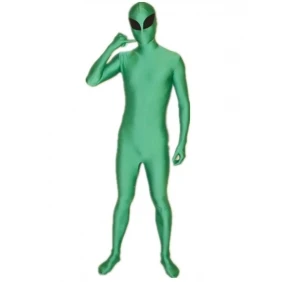 AL106) зеленый инопланетянин лайкра спандекс зентай костюмы Хэллоуин костюм фетиш-одежда зентай