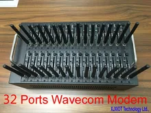 32 ports Wavecom Q2303 module bulk sms modem pool 32 sim cards simbox IMEI changeable USSD STK recharge System