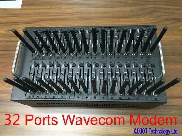 xjx 32 ports Wavecom Q2303 module bulk sms modem pool sim cards simbox IMEI changeable USSD STK recharge System | Компьютеры и офис