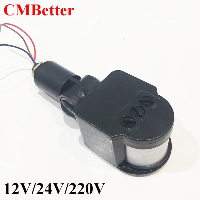  AC220V 12V 24V Motion Sensor Light Switch Automatic Infrared PIR Motion Sensor Switch for LED Light Lamp light accessory (6)