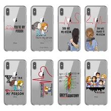 Greys Anatomy You are my person Мягкий Силиконовый ТПУ для телефона чехлы для iPhone 11 Pro MAX 5 5S 6 6splus 7 8Plus X XR XS MAX