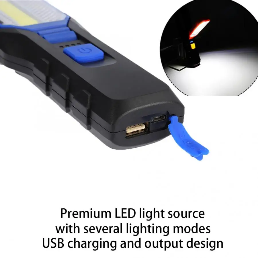 Кемпинг usb зарядка светодиодный фонарь аварийный свет с магнитом для ремонта кемпинга открытый светодиодный рабочее освещение