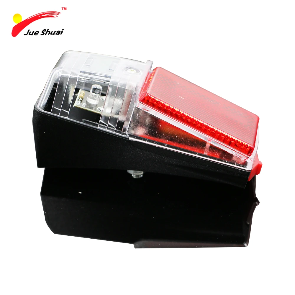 Cheap JS Red LED Bike Rear Light Mount on the Fender with Battery Safety Warning Bicycle Tail light Lamp Bycicle Accessories  MTB 0