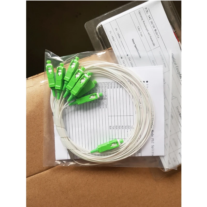 

40pcs Chinese factory SC/APC mini type 1x16 fiber optical PLC Splitter with high quality chip