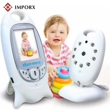 Радионяня 2,0 дюймов Цветная беспроводная видеокамера охранной системы 2 способа разговора ночного видения ИК Светодиодный контроль температуры с 8 колыбельными