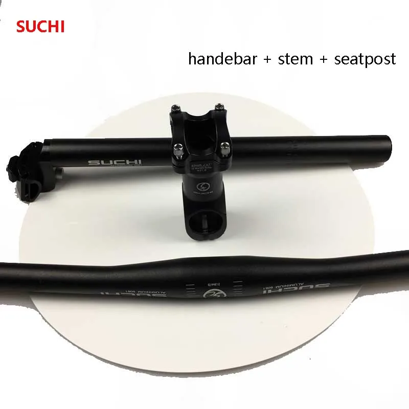 

SUCHI MTB Bike Handlebar Bike Set Mountain Bicycle Handlebar & Stem & Stem Parts Bike Parts Set