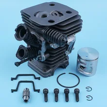 42mm Nikasil Cylinder Piston Intake Manifold Gasket Kit For Husqvarna 445 450 Rancher 445e 450e II Chainsaw Replacement Parts 45mm cylinder piston clutch drum air filter kit for husqvarna 51 55 rancher chainsaw motor spare parts