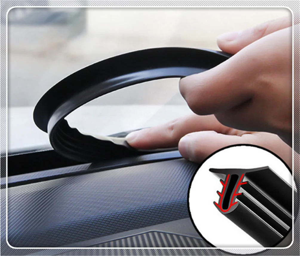 

Car accessories sticker leakproof rubber soundproof sealing strip for Chevrolet Trailblazer Onix Tru Orlando Code Captiva